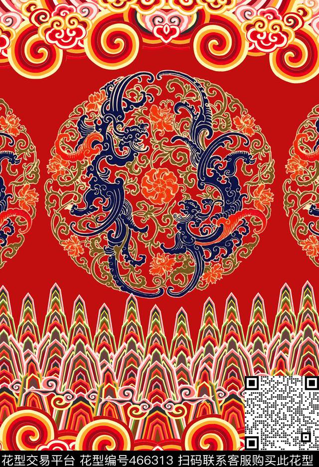 MAX-定位中国民族风古代服饰元素概念旗袍数码印花华亿平台下载（图片编号: 466313） - 瓦栏（Walan）