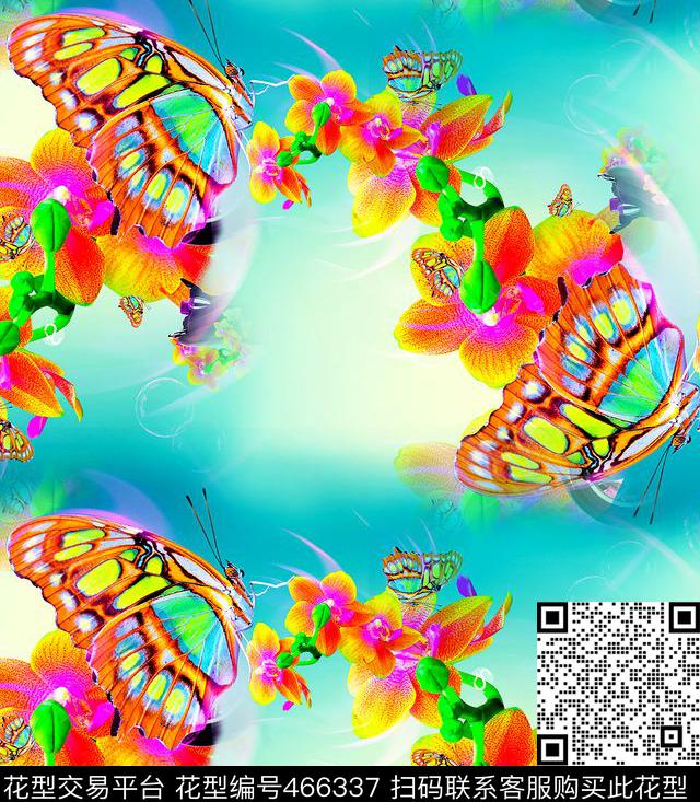 女装时尚大牌数码印花华亿平台下载（图片编号: 466337） - 瓦栏（Walan）