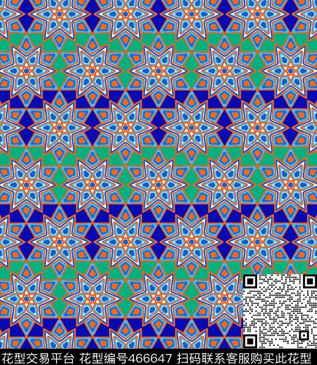 民族风纯手绘土耳其风格传统印花华亿平台下载（图片编号: 466647） - 瓦栏（Walan）
