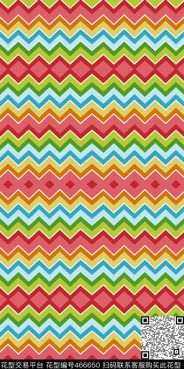 民族风部落风条纹传统印花华亿平台下载（图片编号: 466650） - 瓦栏（Walan）