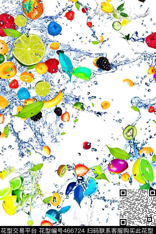 时尚水果柠檬数码印花华亿平台下载（图片编号: 466724） - 瓦栏（Walan）