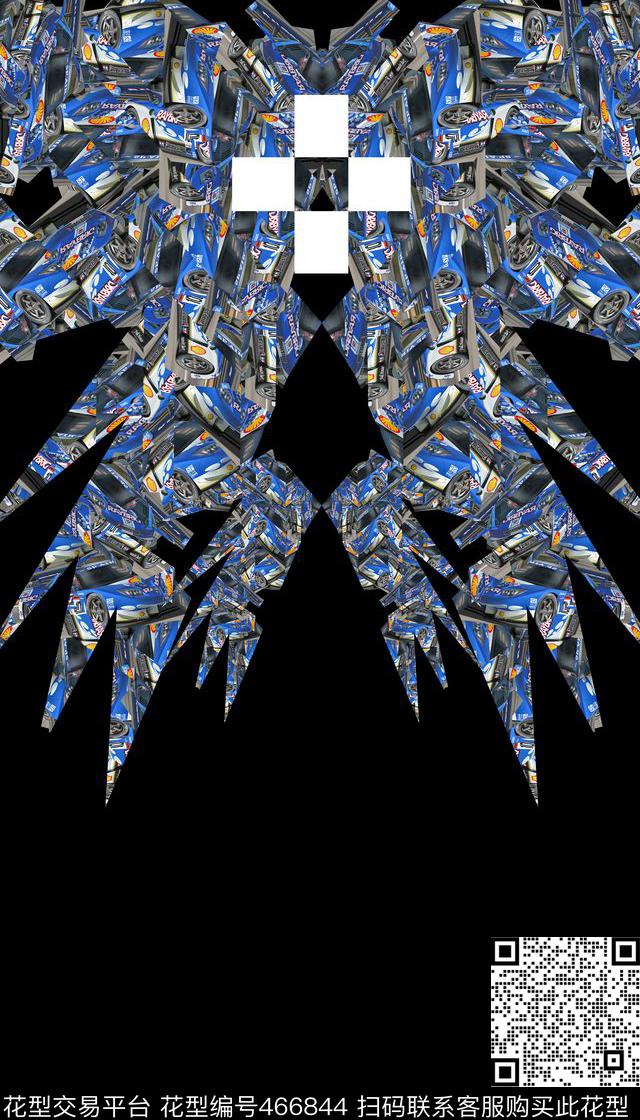 潮流抽象复古数码印花华亿平台下载（图片编号: 466844） - 瓦栏（Walan）