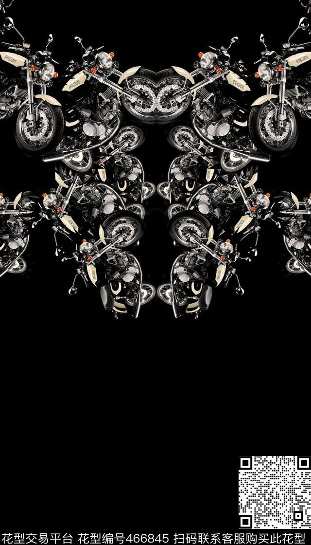 潮流复古解构数码印花华亿平台下载（图片编号: 466845） - 瓦栏（Walan）