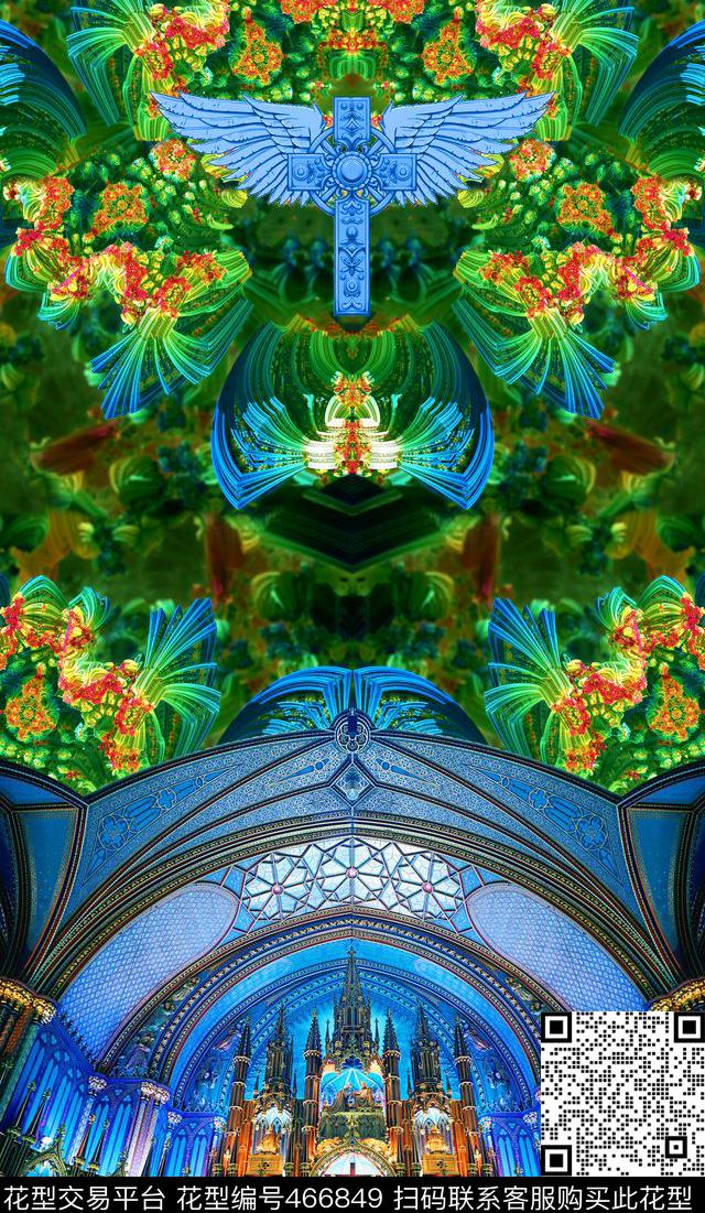 欧式宫廷风女装秋冬外套数码·城市建筑数码印花华亿平台下载（图片编号: 466849） - 瓦栏（Walan）