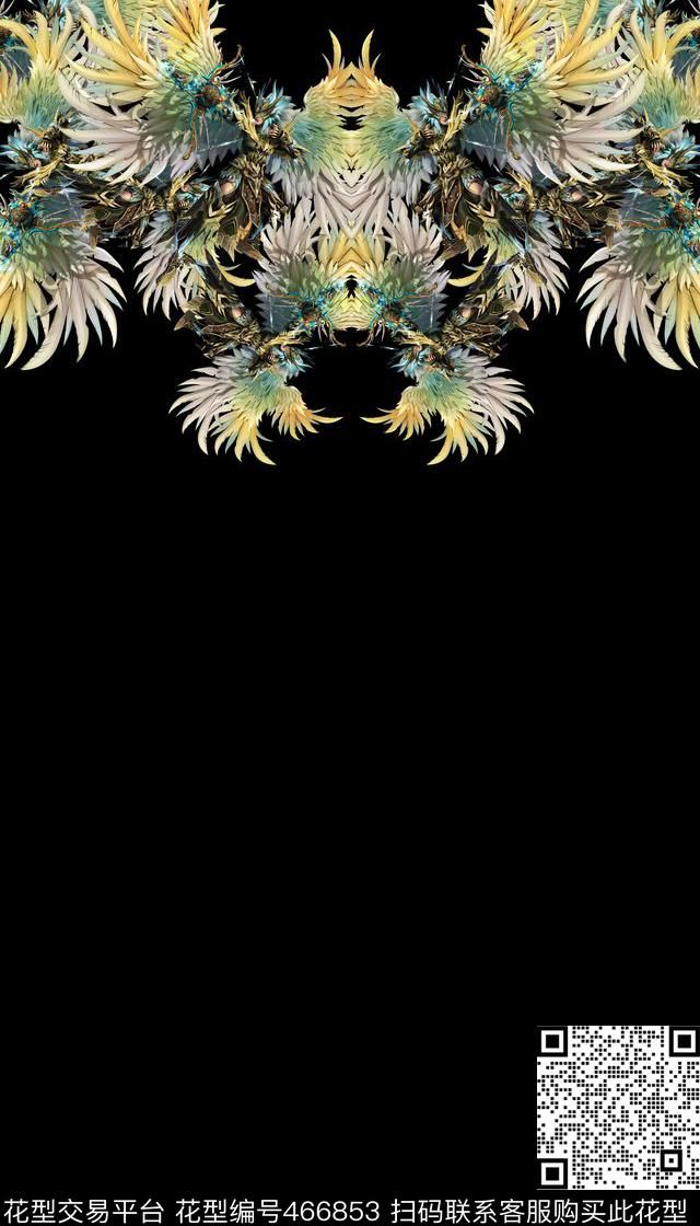 潮流抽象复古数码印花华亿平台下载（图片编号: 466853） - 瓦栏（Walan）