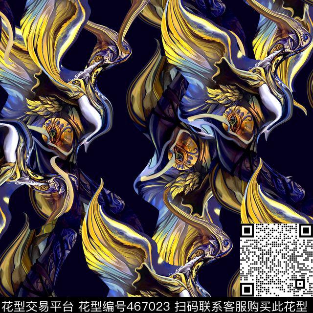 潮流潮流华亿平台复古数码印花华亿平台下载（图片编号: 467023） - 瓦栏（Walan）