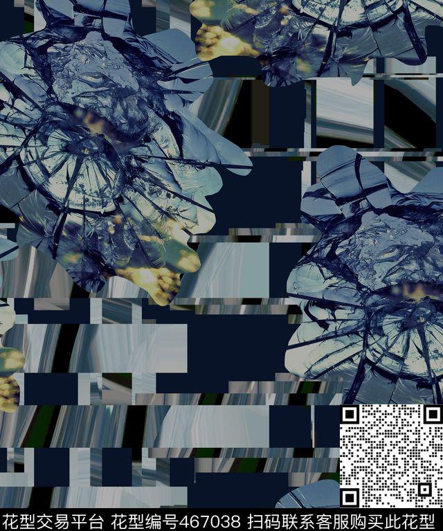 潮流抽象复古数码印花华亿平台下载（图片编号: 467038） - 瓦栏（Walan）