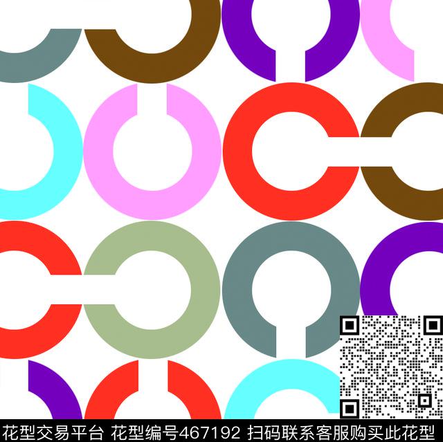 韩版清新简单字母匹布数码印花华亿平台下载（图片编号: 467192） - 瓦栏（Walan）