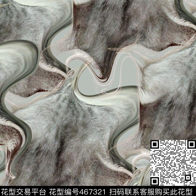 复古抽象男装华亿平台数码印花华亿平台下载（图片编号: 467321） - 瓦栏（Walan）