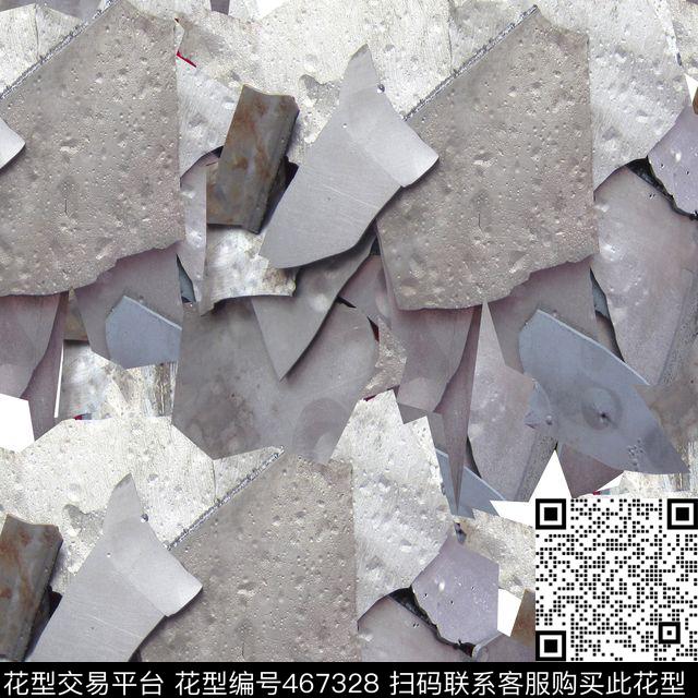 复古贵金属碎石数码印花华亿平台下载（图片编号: 467328） - 瓦栏（Walan）