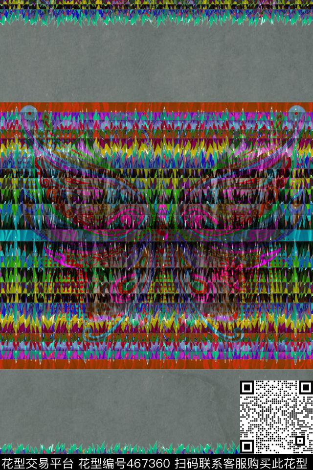 衬衫外套炫彩数码印花华亿平台下载（图片编号: 467360） - 瓦栏（Walan）
