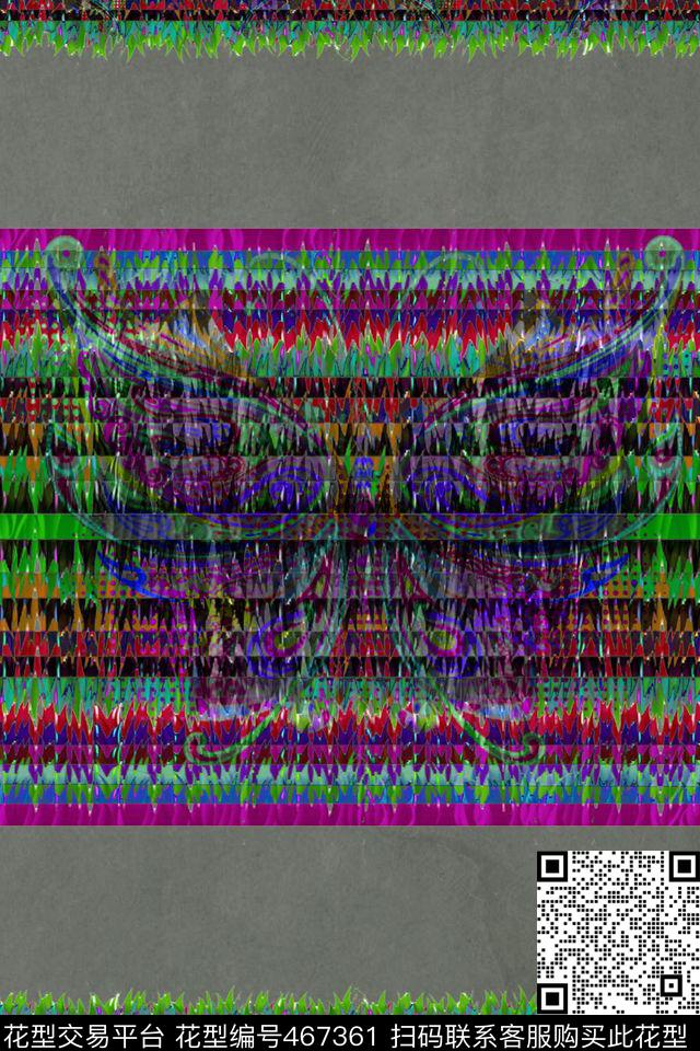 衬衫外套炫彩数码印花华亿平台下载（图片编号: 467361） - 瓦栏（Walan）