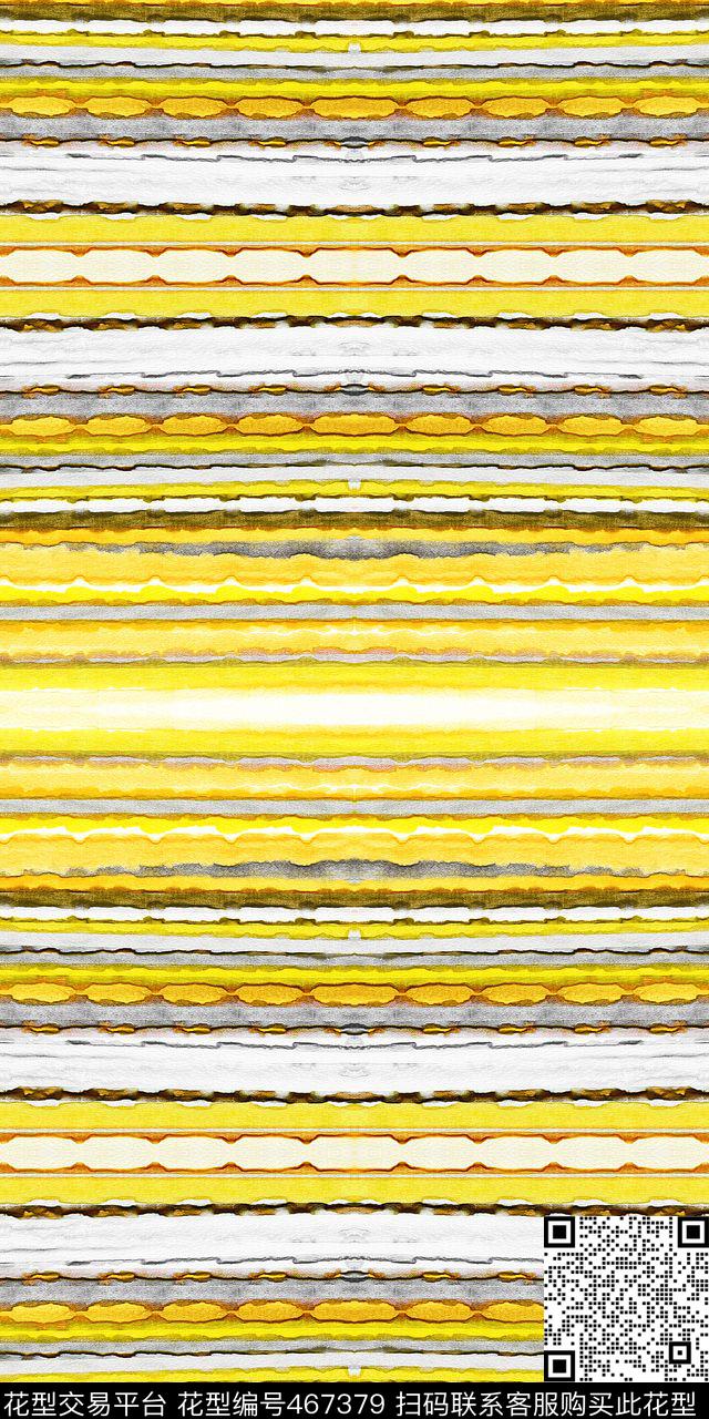几何条纹手绘数码印花华亿平台下载（图片编号: 467379） - 瓦栏（Walan）