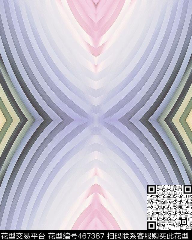 几何条纹渐变数码印花华亿平台下载（图片编号: 467387） - 瓦栏（Walan）