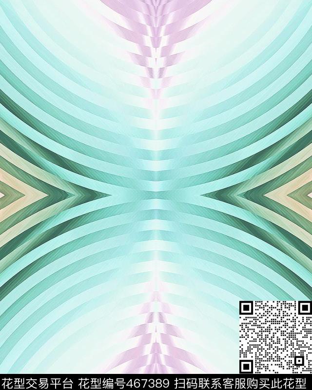 几何条纹渐变数码印花华亿平台下载（图片编号: 467389） - 瓦栏（Walan）