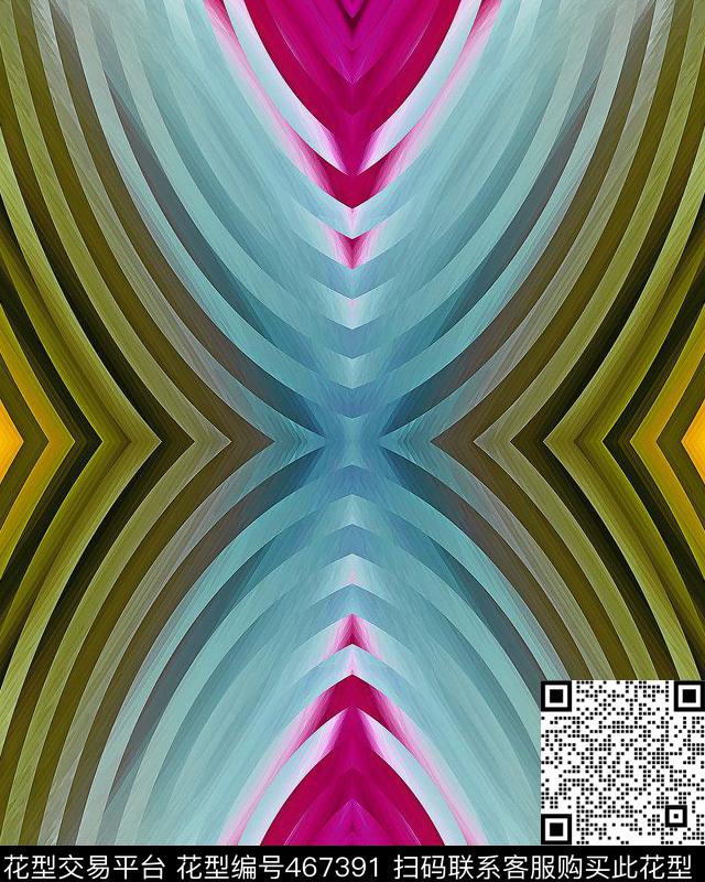 几何条纹渐变数码印花华亿平台下载（图片编号: 467391） - 瓦栏（Walan）