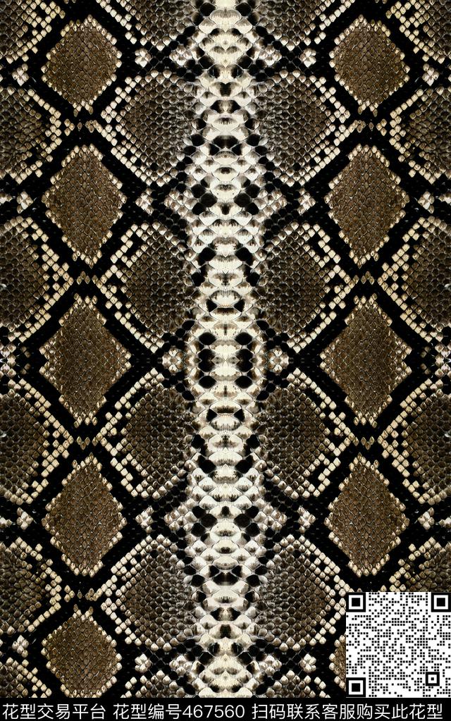 莽蛇纹皮毛动物数码印花华亿平台下载（图片编号: 467560） - 瓦栏（Walan）
