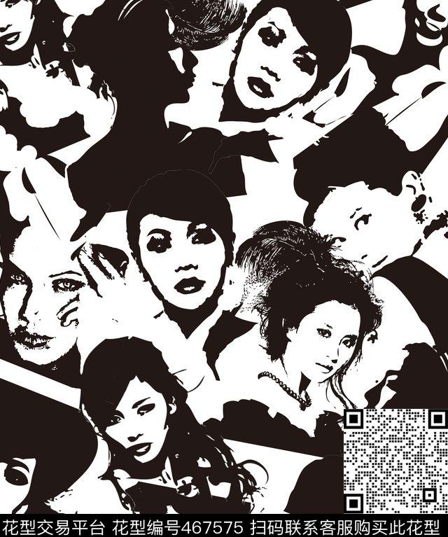 服装流行时尚人物数码印花华亿平台下载（图片编号: 467575） - 瓦栏（Walan）