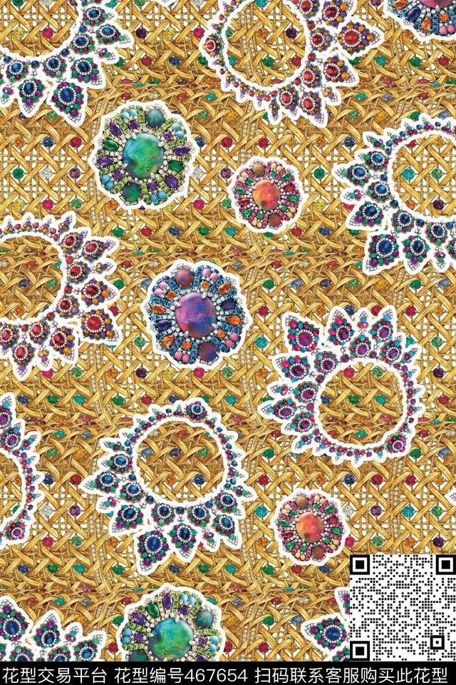 潮流大牌珠宝手镯数码印花华亿平台下载（图片编号: 467654） - 瓦栏（Walan）