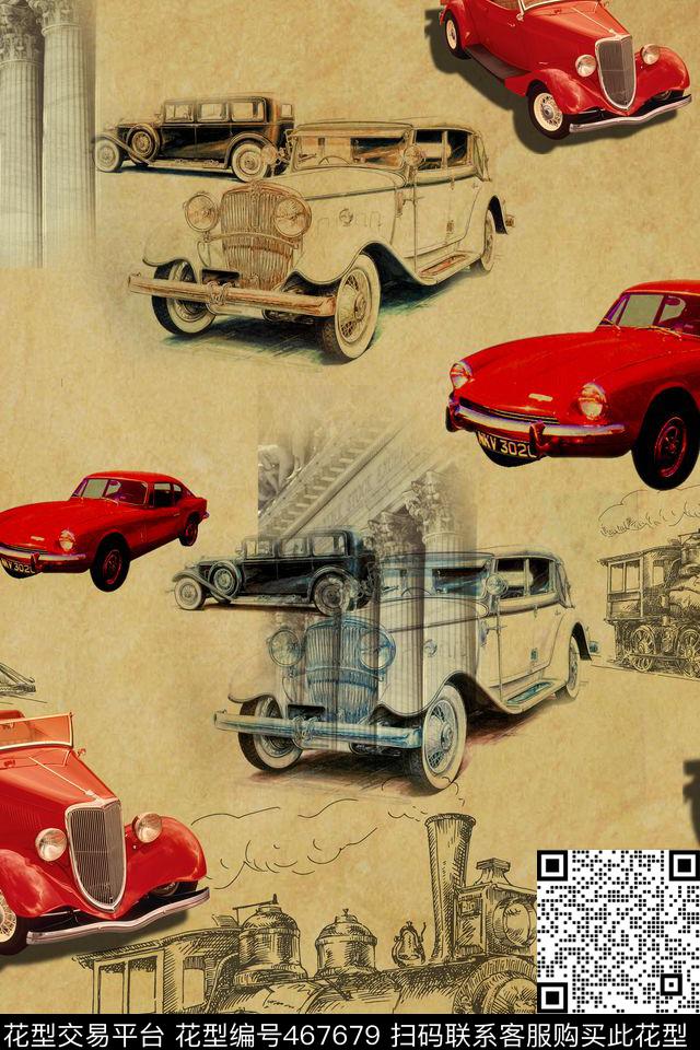 汽车柔和外套数码印花华亿平台下载（图片编号: 467679） - 瓦栏（Walan）