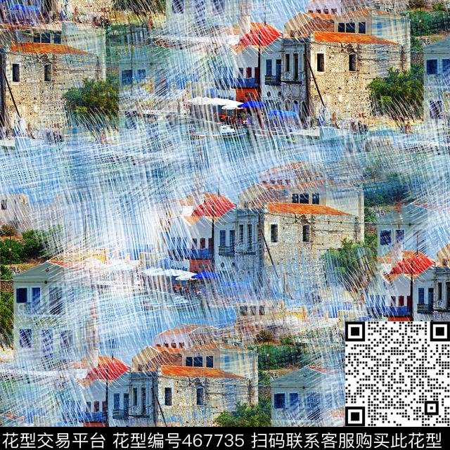 复古风景笔刷数码印花华亿平台下载（图片编号: 467735） - 瓦栏（Walan）