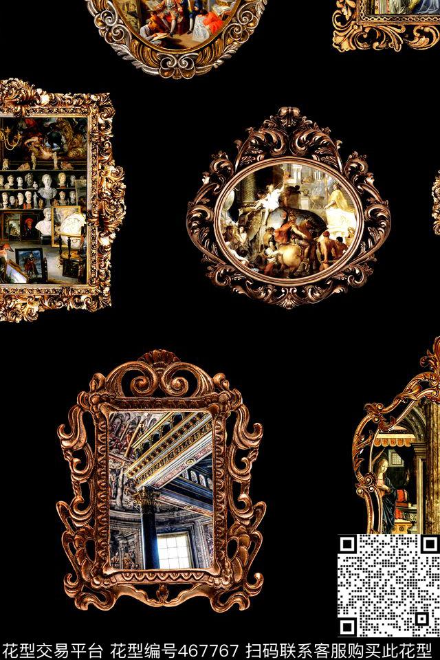 复古建筑欧式数码印花华亿平台下载（图片编号: 467767） - 瓦栏（Walan）