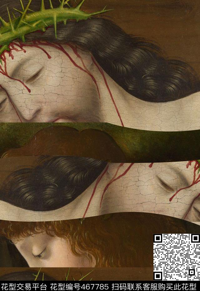 男装定位时尚秋冬耶稣数码印花华亿平台下载（图片编号: 467785） - 瓦栏（Walan）