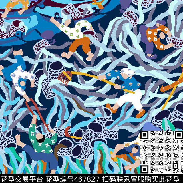 民俗风色彩丰富数码印花华亿平台下载（图片编号: 467827） - 瓦栏（Walan）