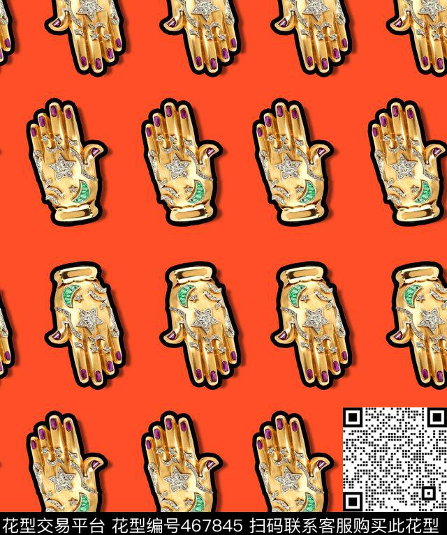 宫廷金属宫廷风数码印花华亿平台下载（图片编号: 467845） - 瓦栏（Walan）