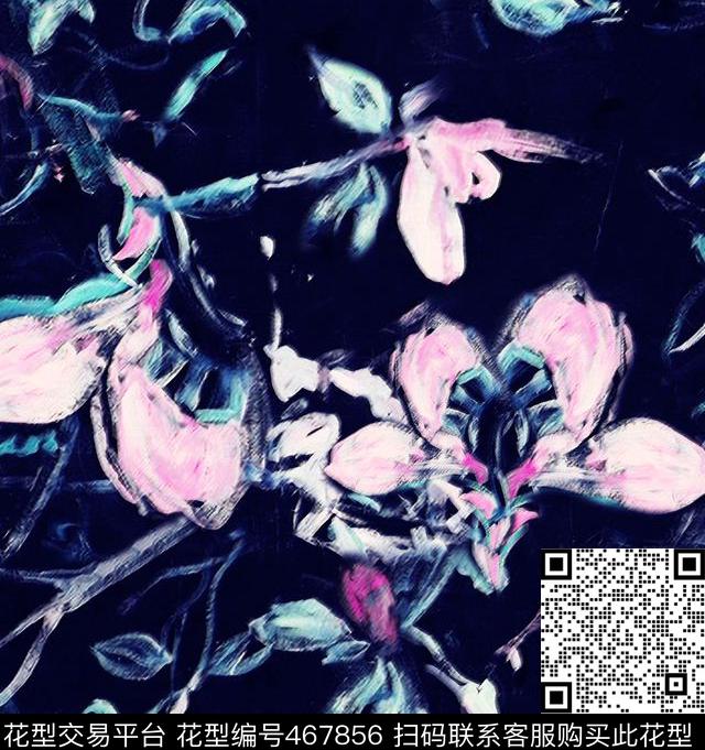 油画花卉油画华亿平台数码印花华亿平台下载（图片编号: 467856） - 瓦栏（Walan）