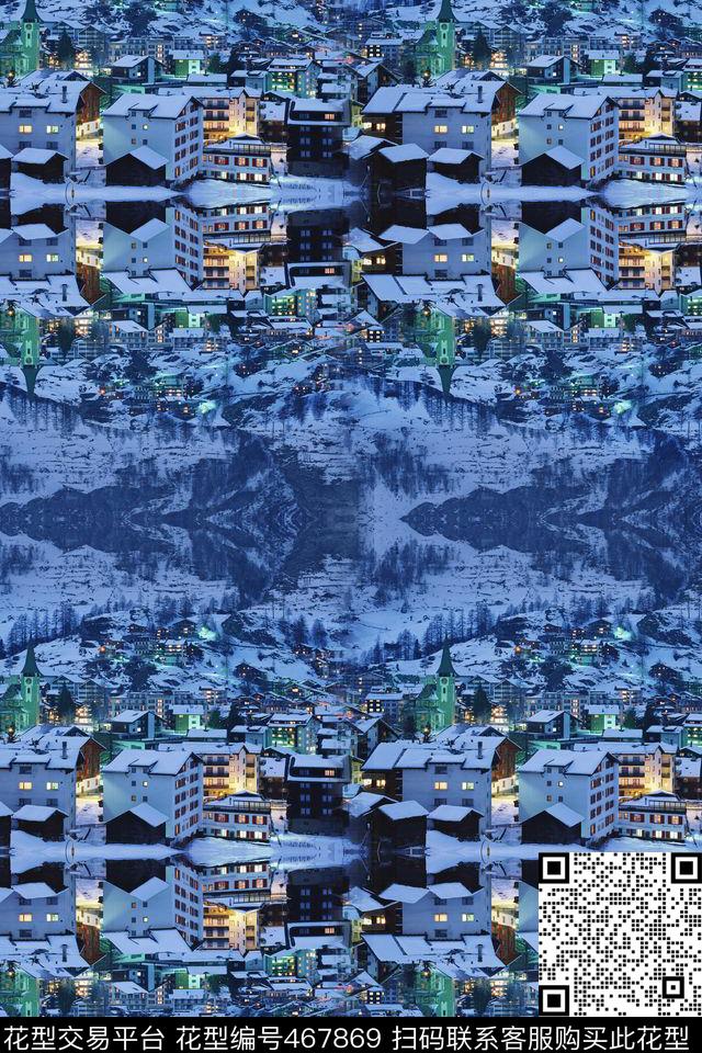 女装潮流大牌冰冻霜露数码印花华亿平台下载（图片编号: 467869） - 瓦栏（Walan）