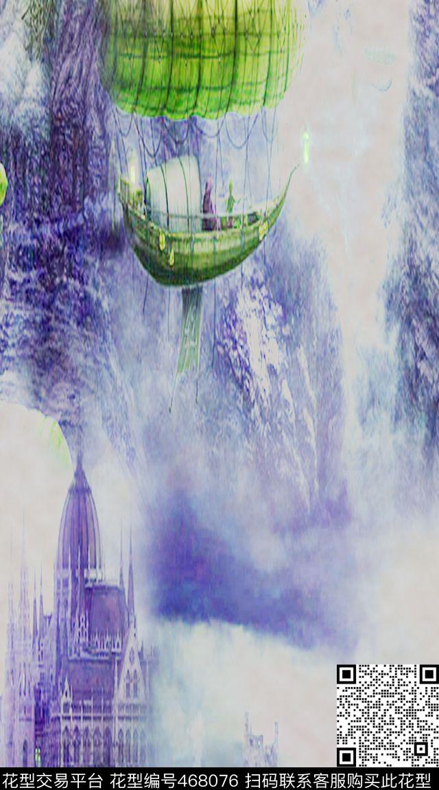 虚拟山吊楼仿模拟数码印花华亿平台下载（图片编号: 468076） - 瓦栏（Walan）