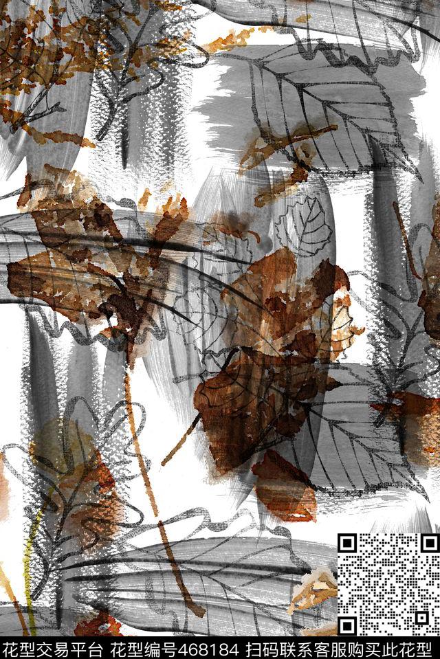 色彩斑驳水墨数码印花华亿平台下载（图片编号: 468184） - 瓦栏（Walan）