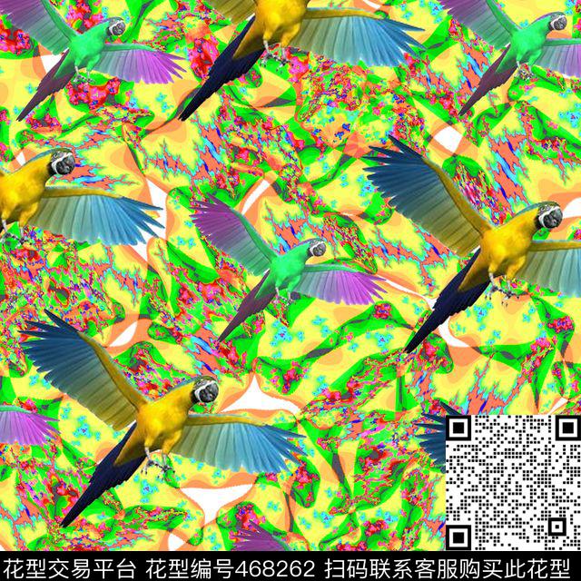 抽象外套绚丽数码印花华亿平台下载（图片编号: 468262） - 瓦栏（Walan）