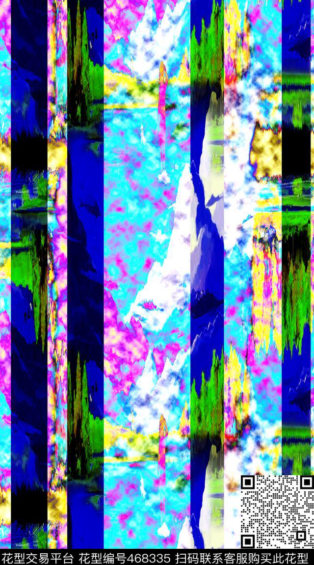 大牌过滤色时尚数码印花华亿平台下载（图片编号: 468335） - 瓦栏（Walan）