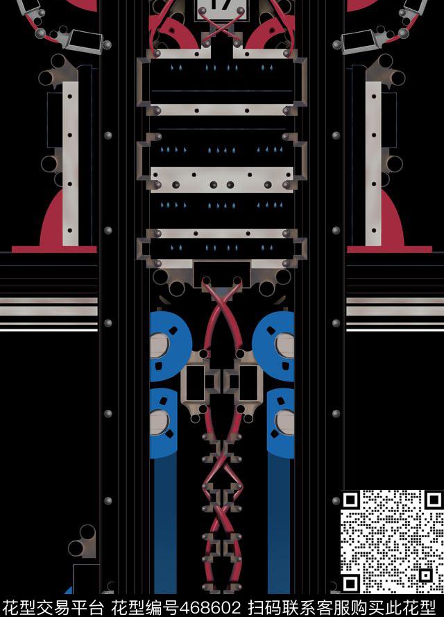 纪梵希大牌时尚男装华亿平台机械电子男装数码印花华亿平台下载（图片编号: 468602） - 瓦栏（Walan）