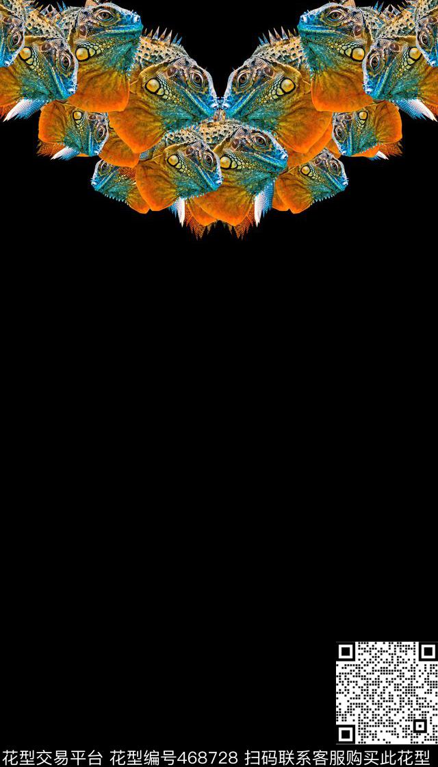 复古变色龙JustCavalli数码印花华亿平台下载（图片编号: 468728） - 瓦栏（Walan）