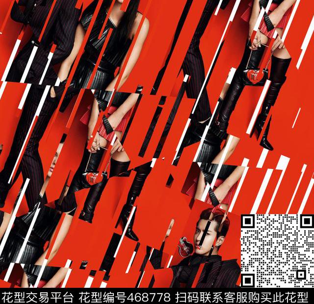 复古海报人物数码印花华亿平台下载（图片编号: 468778） - 瓦栏（Walan）