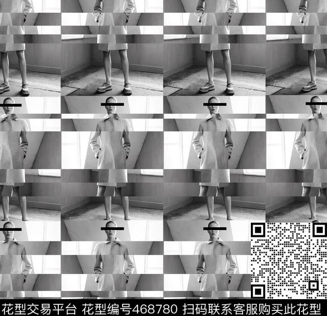 复古广告大片解构数码印花华亿平台下载（图片编号: 468780） - 瓦栏（Walan）