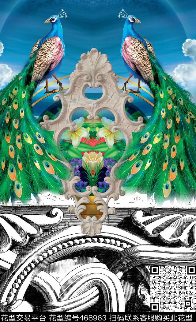 潮流时尚大牌定位动物数码印花华亿平台下载（图片编号: 468963） - 瓦栏（Walan）