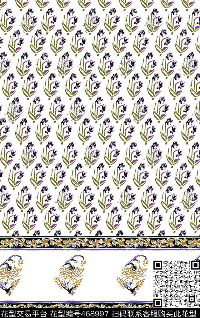 休闲清新分色传统印花华亿平台下载（图片编号: 468997） - 瓦栏（Walan）