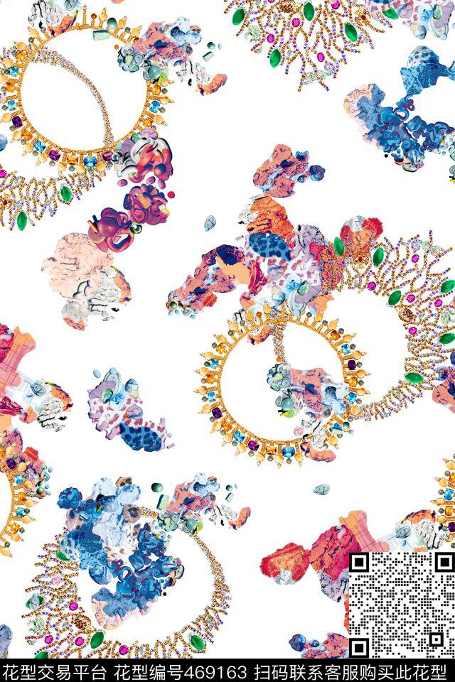 珠宝项链珠宝宝石数码印花华亿平台下载（图片编号: 469163） - 瓦栏（Walan）