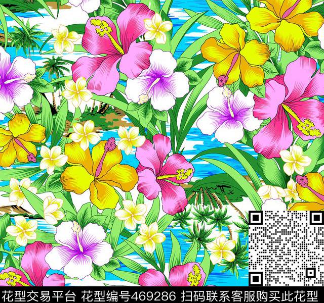 少女系列流行时尚热带传统印花华亿平台下载（图片编号: 469286） - 瓦栏（Walan）