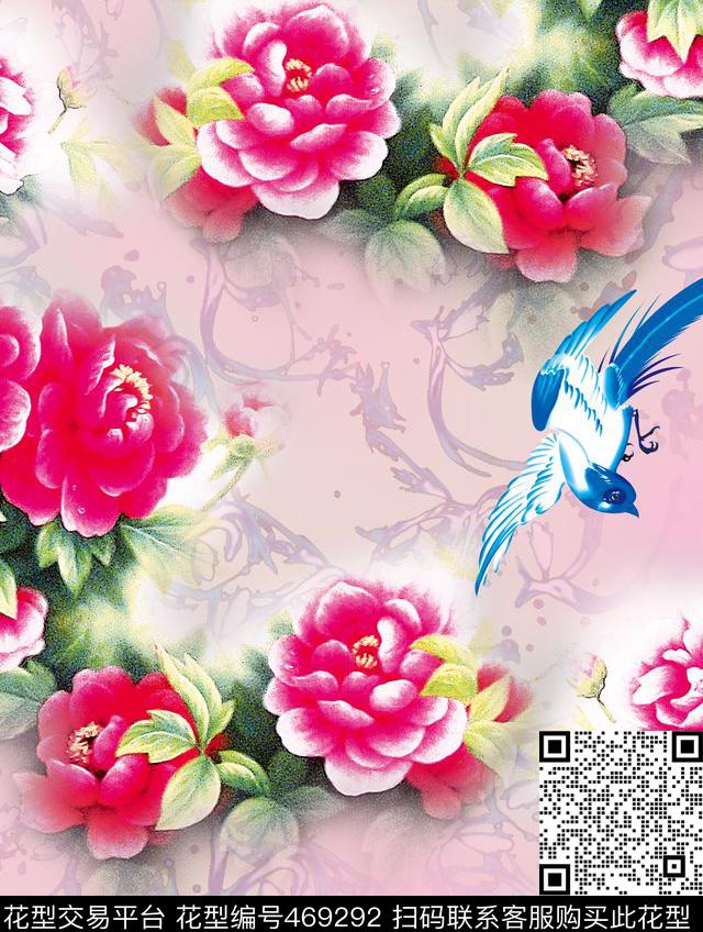 素雅旗袍多色数码印花华亿平台下载（图片编号: 469292） - 瓦栏（Walan）