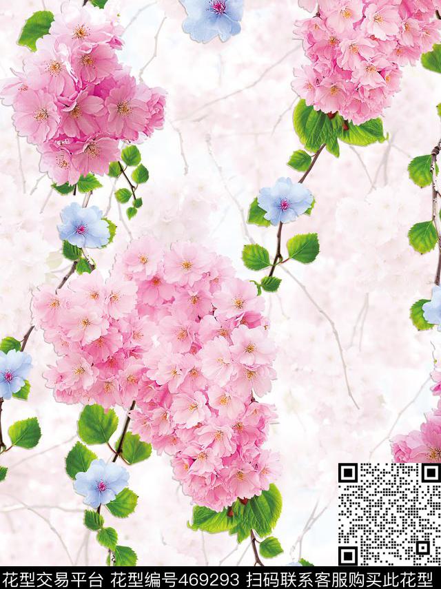 时尚淡雅多色数码印花华亿平台下载（图片编号: 469293） - 瓦栏（Walan）