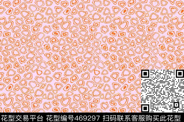 双圈花色不规则几何传统印花华亿平台下载（图片编号: 469297） - 瓦栏（Walan）