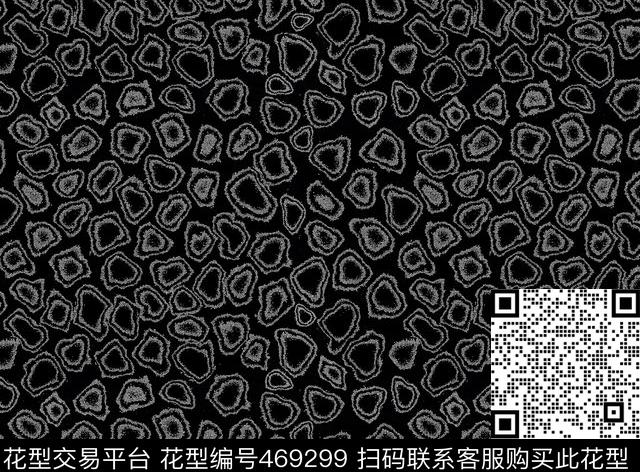 双圈花色不规则几何传统印花华亿平台下载（图片编号: 469299） - 瓦栏（Walan）