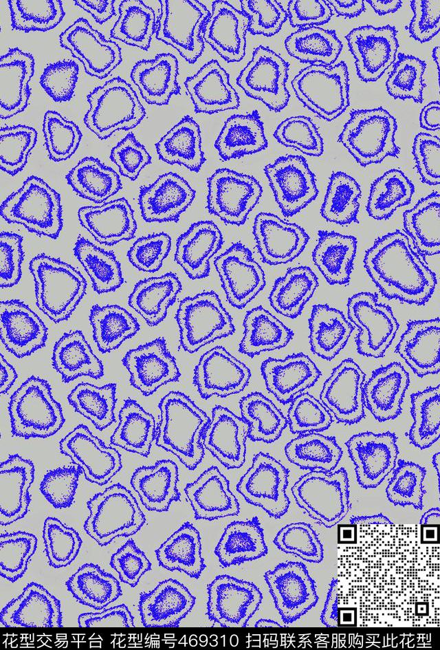 双圈花色不规则几何传统印花华亿平台下载（图片编号: 469310） - 瓦栏（Walan）