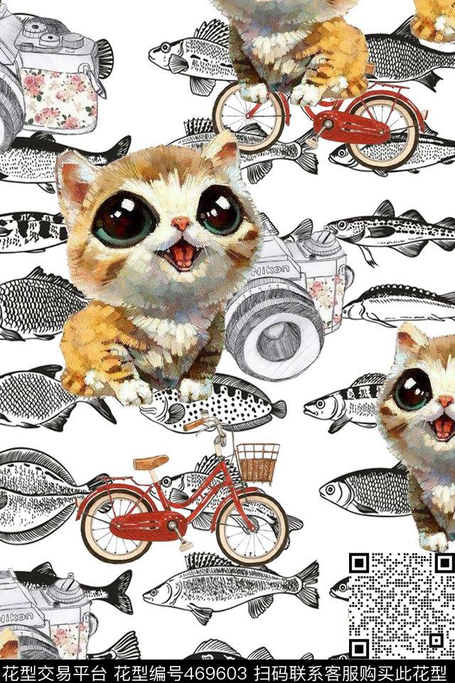 创意服装面料儿童相机数码印花华亿平台下载（图片编号: 469603） - 瓦栏（Walan）