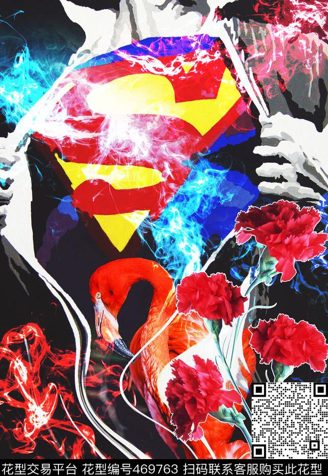 超人创意定位数码印花华亿平台下载（图片编号: 469763） - 瓦栏（Walan）